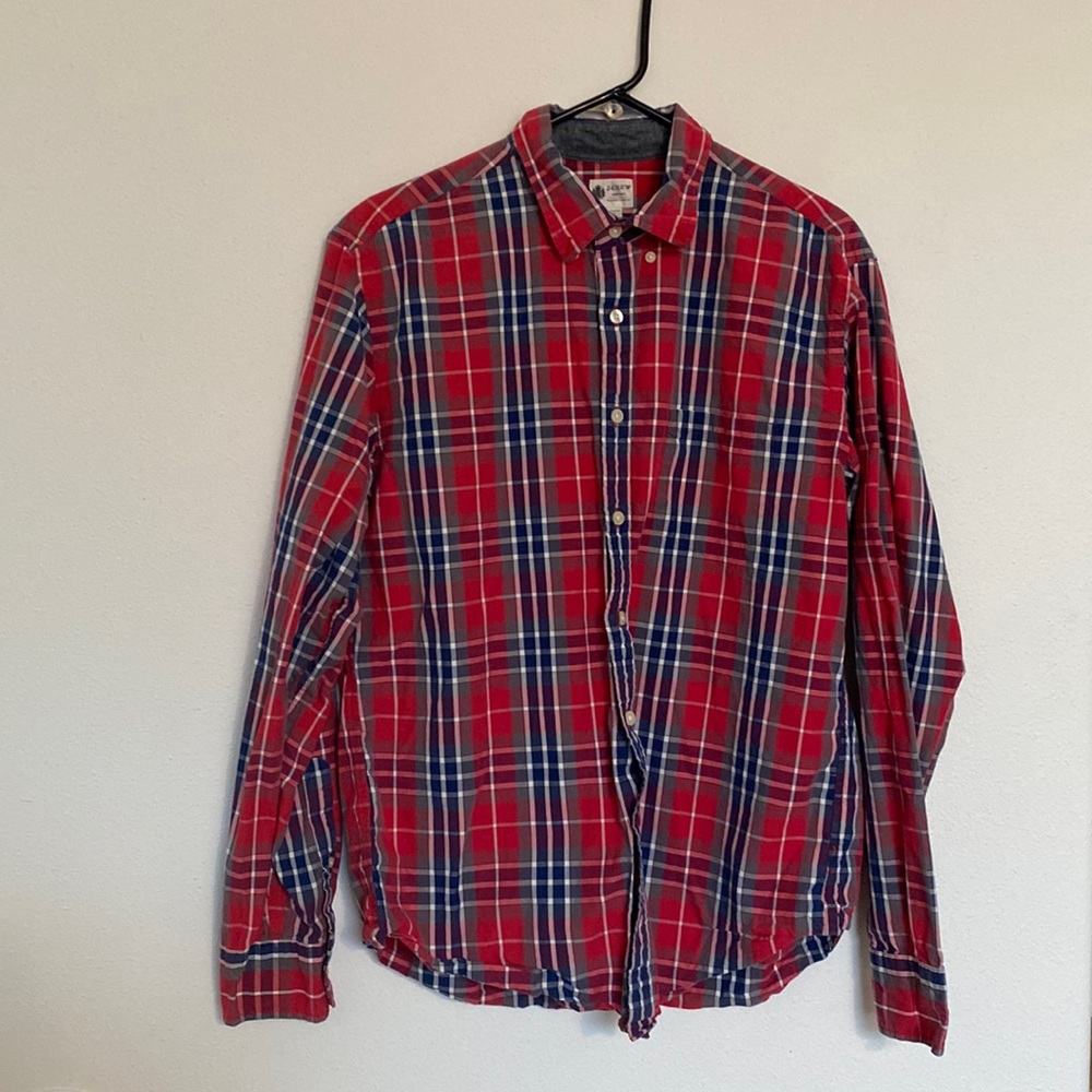 Mens Large J Crew Button Down Shirt